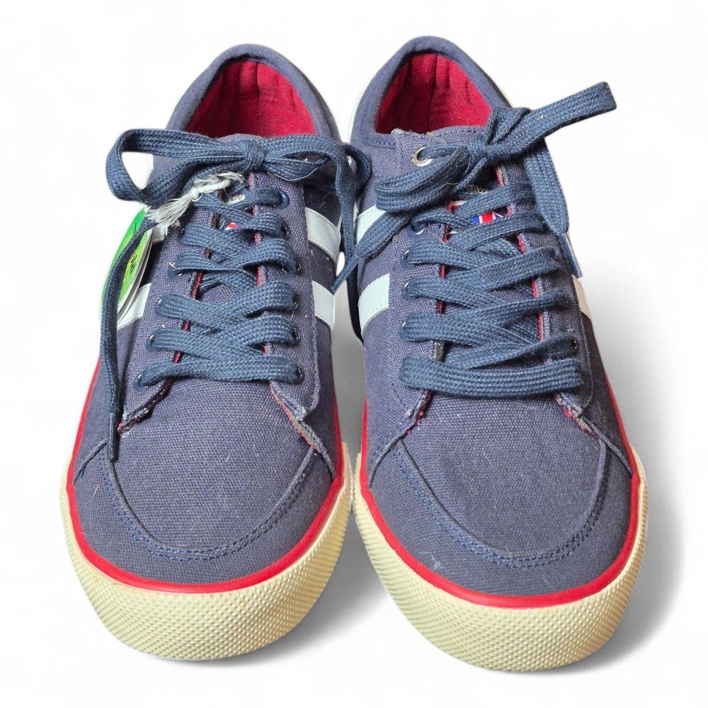 Gola Men's Size 10 Comet Sneakers Blue Red Retro Casual Skate Vegan Low Top